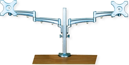 Picture of Value Dual LCD Monitor Arm, Desk Clamp, 4 Joints, height adjustable separately