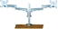 Picture of Value Dual LCD Monitor Arm, Desk Clamp, 4 Joints, height adjustable separately