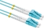 Picture of Value FO Jumper Cable 50/125µm OM3, LC/LC, Low-Loss-Connector, turquoise, 2 m