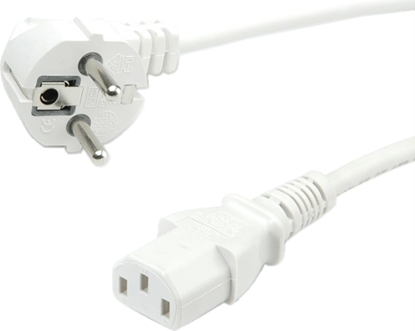 Picture of Value Power Cable, straight IEC Conncector, white, 1.8 m
