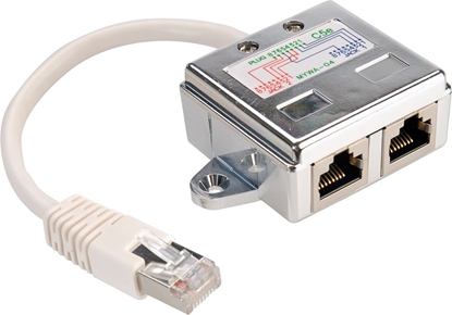 Attēls no Value T-Adapter Cat.5e (Class D), STP, silver