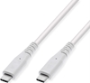 Picture of Kabelis USB3.2 Gen2 TypeC, 4K UHD, 10Gbit/s, 60W, balts, 5m