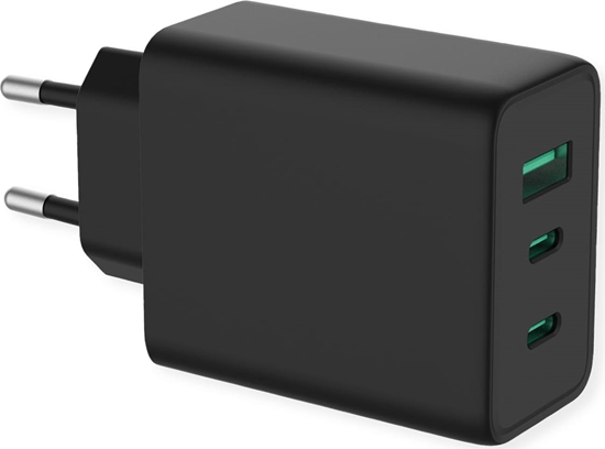 Picture of Value USB Wall Charger, 3-Port, (2x C+ 1x A), 65W, GaN