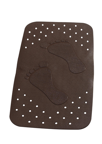 Picture of Vannas paklājs Pēdas 38x72cm 100% TPE, brūns