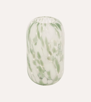 Picture of VASE ARVO WHITE / GREEN H26CM