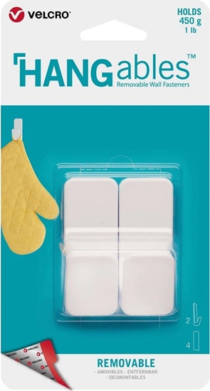 Picture of Velcro ® HANGables Kleine Klebe-Haken 450g, 2 St. wiederablösbar, weiß