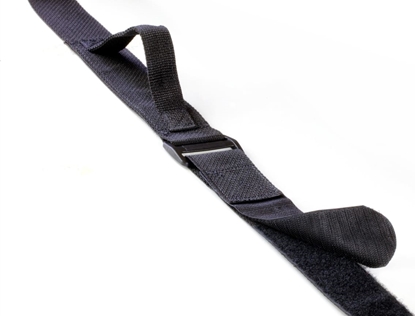 Изображение Velcro ® Verstellbarer Tragegurt mit Klettverschluss Carry, Haken & Flausch Gurt 50mm x 1.8m x 1 Schwarz