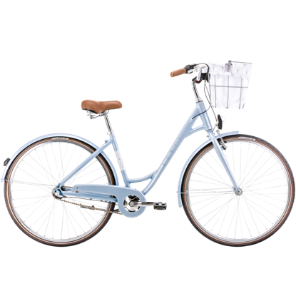 Attēls no Velosipēds ROMET Pop Art Eco, ar priekšējo grozu, gaiši zils (M)
