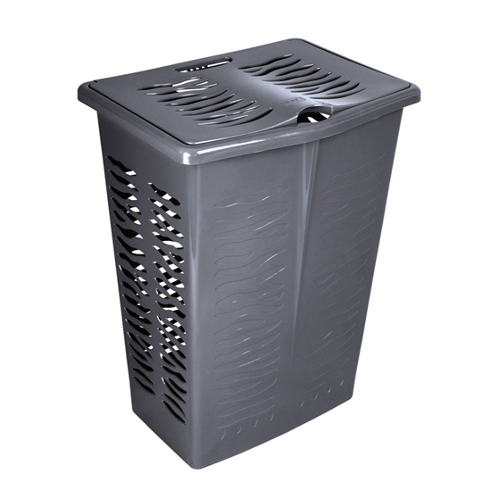 Picture of Veļas grozs 42L Zebra pelēks