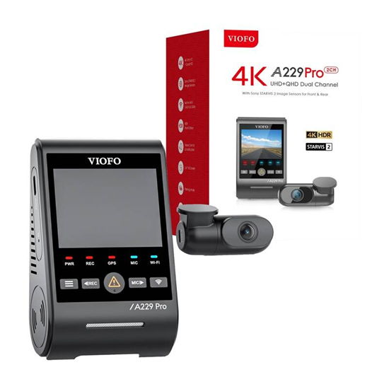 Picture of VIOFO A229 PRO 2CH 4K + 2K WiFi, GPS