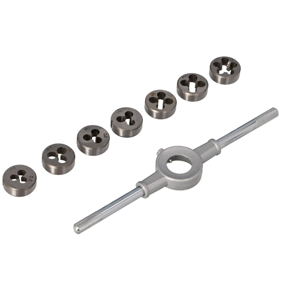 Picture of Vītņgriežņu kompl. 8gab M3-M12 ar rokt.