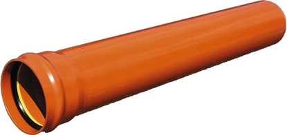 Picture of Wavin Wavin 200 x 3000 mm PVC-kloakrør m/muffe, klasse S SN8, EN 13476