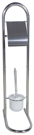 Изображение WC komplekts ar birsti un tualetes papīra turētāju