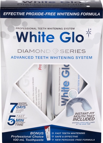 Picture of White Glo System wybielajca pasta do zbów 100ml + wybielajcy el do zbów 50ml + nakadka na zby