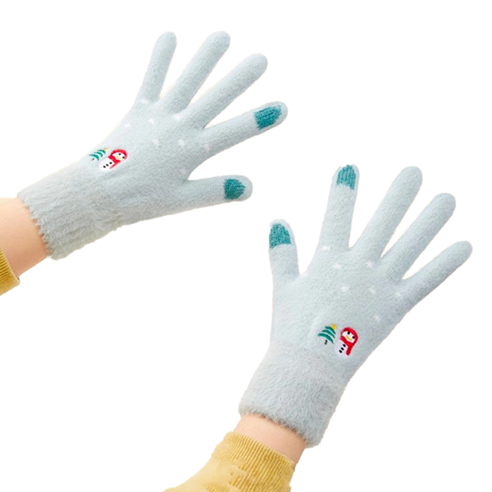 Picture of Women's winter telephone gloves with a snowman and