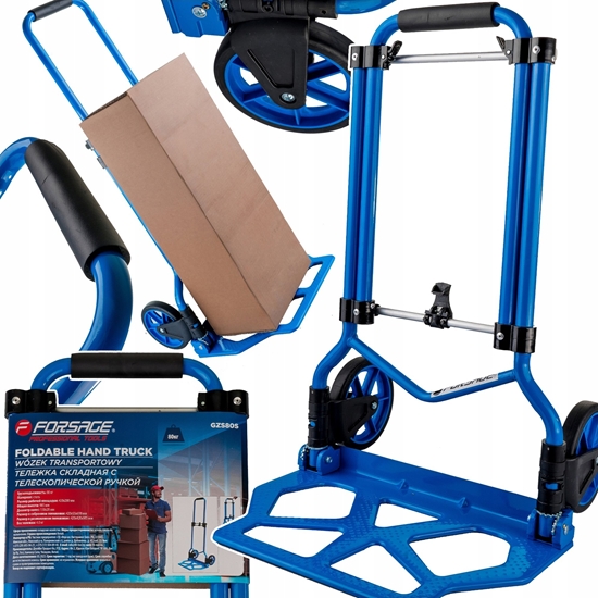 Picture of Wózek narzdziowy Forsage Wózek skadany platformowy z teleskopow rczk - nono: 80kg
