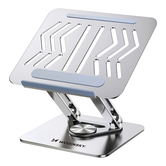 Picture of Wozinsky Laptop stand Wozinsky WRS-CPY84SS aluminum + Free! smartphone stand - silver