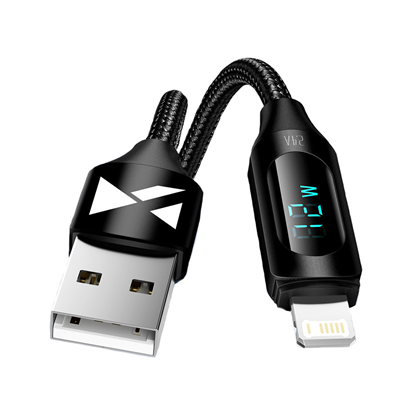 Изображение USB-A Cable - Lightning Wozinsky WUALC1 with LED D