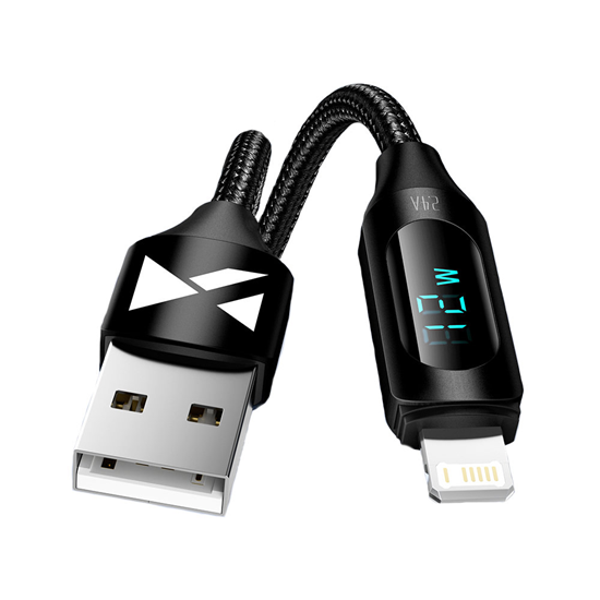 Изображение USB-A Cable - Lightning Wozinsky WUALC1 with LED D