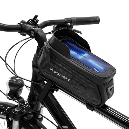 Изображение Wozinsky Bike Frame Bag 1.7l Phone Cover Black (WB