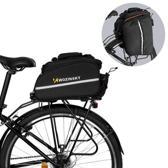 Picture of Wozinsky Wozinsky roomy bike carrier bag 35L (rain cover included) black (WBB19BK)