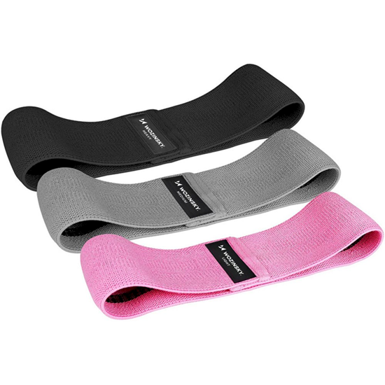 Picture of Wozinsky Wozinsky Set of 3x Fabric Resistance Bands Resistance Mini Band for Yoga Crossfit Fitness (WFB-01)