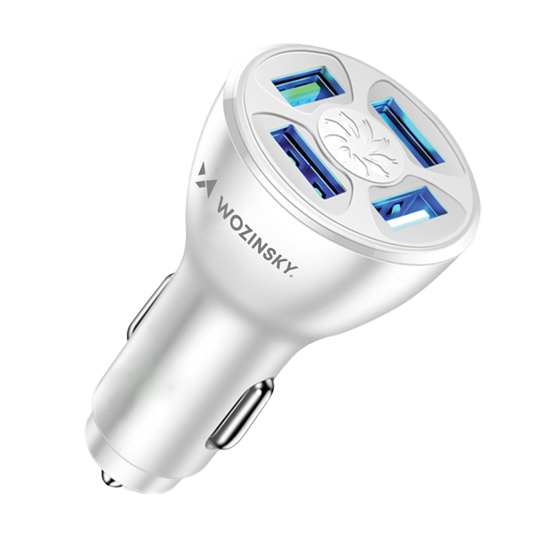 Picture of Wozinsky WCCAW 50W 4x USB-A QC car charger - white