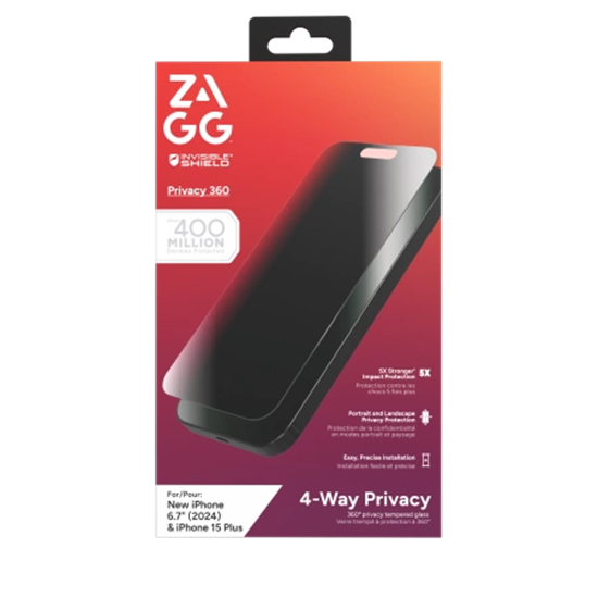 Изображение ZAGG InvisibleShield Glass Elite Privacy 360 for i
