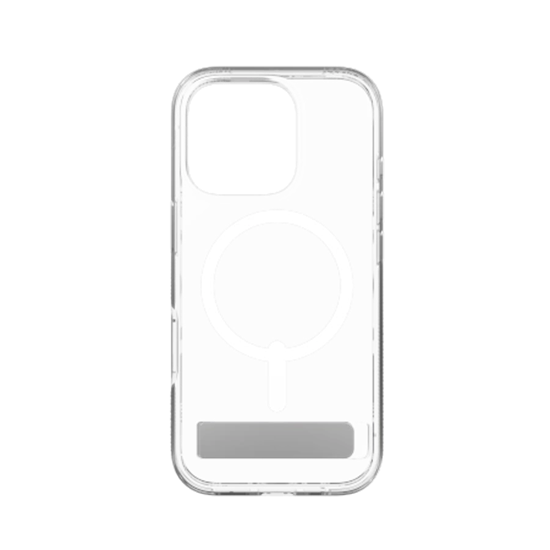 Picture of Zagg ZAGG Crystal Palace Snap Kickstand MagSafe Case with Stand for iPhone 16 Pro - Clear