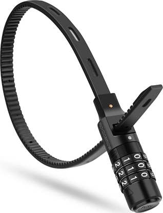 Picture of Zapicie rowerowe na kask rowerowy zamek na szyfr 0.5m - czarne