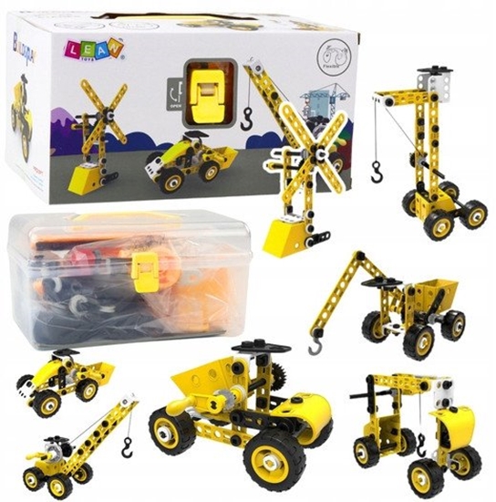 Picture of Zestaw Klocków Konstrukcyjnych Maszyny Budowlane 8w1 100el