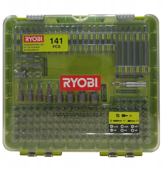 Picture of Skrūvgriežu uzgaļu komplekts Ryobi RAKD141; 141 gab.