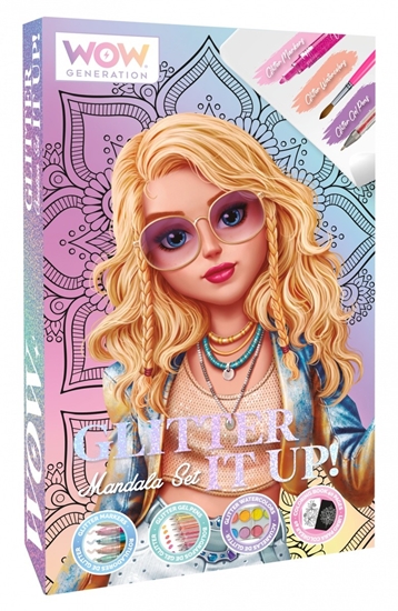 Picture of Zestaw kreatywny Mandala brokat 