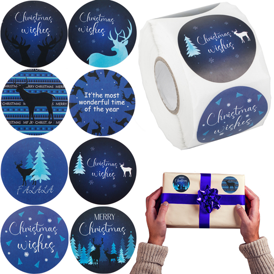 Picture of Ziemassvētku uzlīmes dāvanām 500 gab