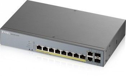 Attēls no ZYXEL GS1350-12HP, 12 PORT MANAGED CCTV POE SWITCH, LONG RANGE, 130W (1 YEAR NCC PRO PACK LICENSE BUNDLED) (5Y WARRANTY)