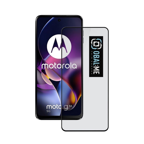 Picture of - OBAL:ME 5D Glass Screen Protector for Motorola G54 5G/ Power Edition Black