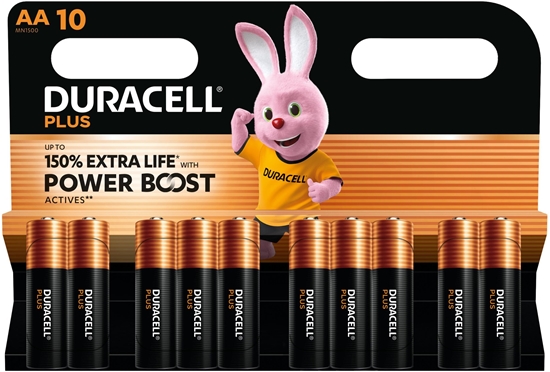 Picture of 1x10 Duracell Plus Power Boost Mignon MN1500 AA LR6 1,5V