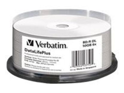 Изображение 1x25 Verbatim BD-R Blu-Ray 50GB 6x Speed thermal printable CB