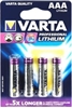 Picture of 1x4 Varta Ultra Lithium Micro AAA LR03