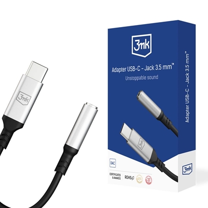 Picture of 3MK 3mk USB-C adapter - 3.5 mm minijack - silver