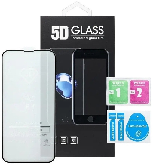 Picture of 5D Full Glue Tempered Glass - do Honor 400 Lite czarny