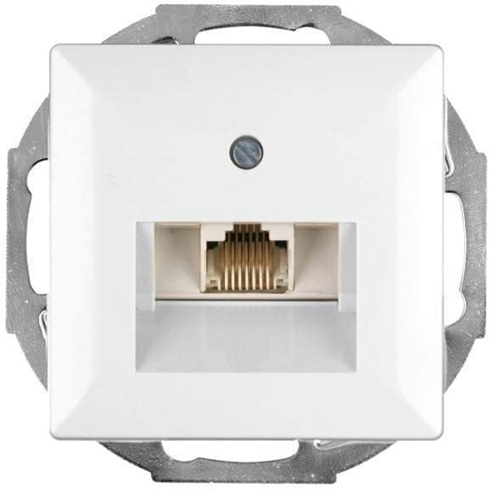 Picture of Abex Gniazdo RJ45 komputerowe pojedyncze nieekranowane 6Cat biay