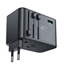 Attēls no Acefast Acefast Z1 GaN 75W PD travel charger adapter 3x USB-C 2x USB-A - black