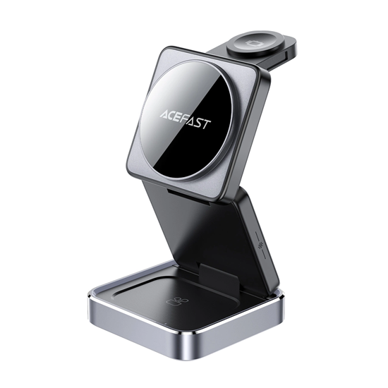 Picture of Acefast E20 desktop 3-in-1 wireless charging holder Black