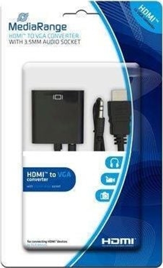Picture of Adapter AV MediaRange HDMI - D-Sub (VGA) czarny (MRCS167)
