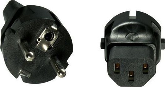 Picture of Adapter AV MicroConnect Microconnect PESC13AD adapter wtyczek zasilajcych Typu F C13 Czarny