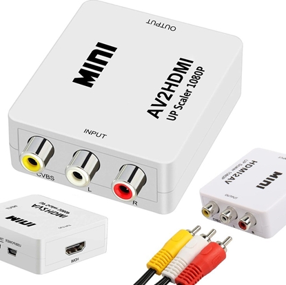 Attēls no Adapter AV Sourcing RCA - HDMI (+Audio) Converter White