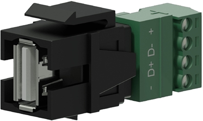Изображение Adapter PROCAB VCK625/B, USB 2.0 A do 4-pinowy euroblock czarny