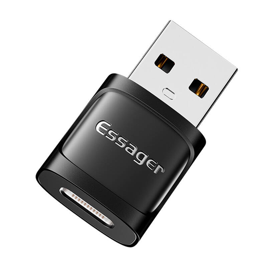 Picture of Adapter USB Essager Adapter OTG USB-C eski do USB 3.0 mski Essager (czarny)