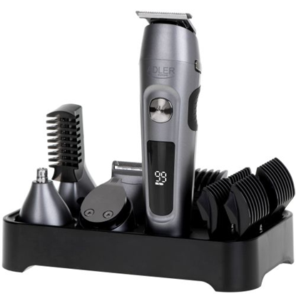 Attēls no Adler | Grooming 6 in 1 Set | AD 2944 | Cordless | Number of length steps 6 | Stainless Steel/Black